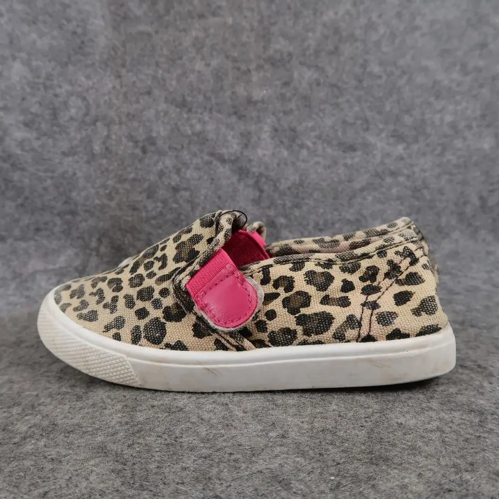 Swiggles Shoes Toddler 9 Sneakers Leopard Animal Print Casual Flat Slip On Kids
